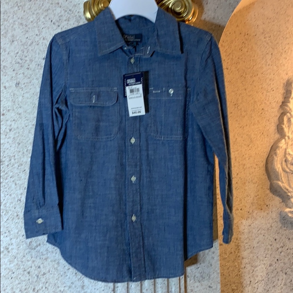 Polo Ralph Lauren soft denim boys shirt.
